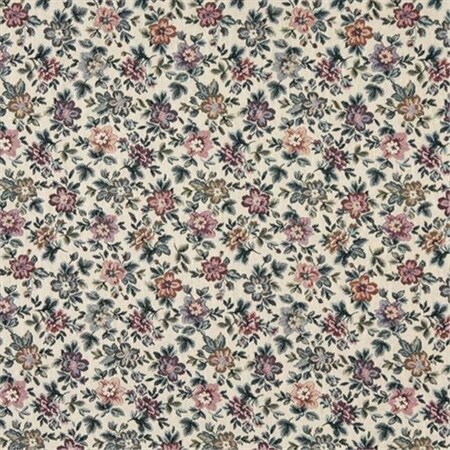 Designer Fabrics Designer Fabrics F663 54 in. Wide Beige; Burgundy And Green; Floral Flowers Tapestry Upholstery Fabric F663